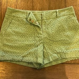 Loft women’s shorts, size 8, Green lace